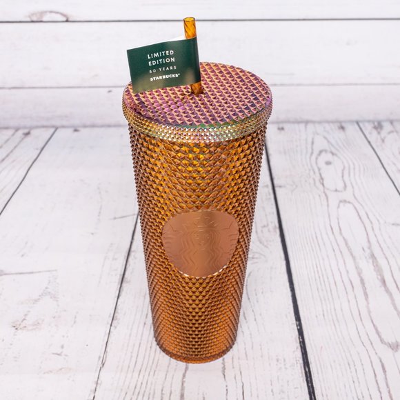 Starbucks Honeycomb studded Gold / Copper Tumbler - Picture 3 of 4